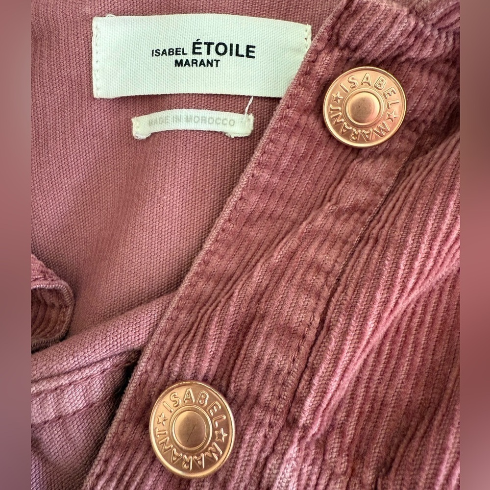 Isabel Marant Etoile 100% Cotton Trendy Foftya Corduroy Trucker Jacket 34/XS/S - Picture 10 of 11